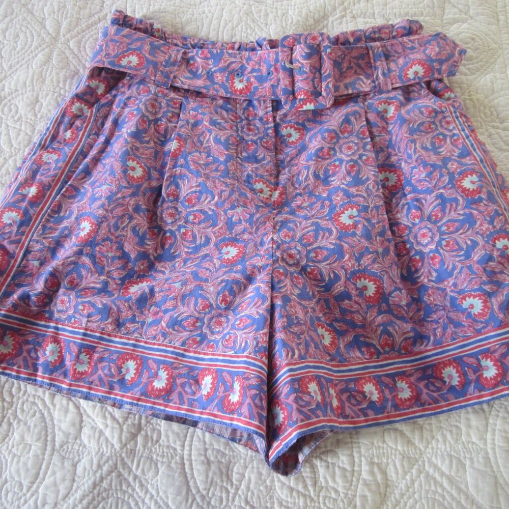 Vineyard Vines Shorts 0 Katama Tile Belted Floral Pockets